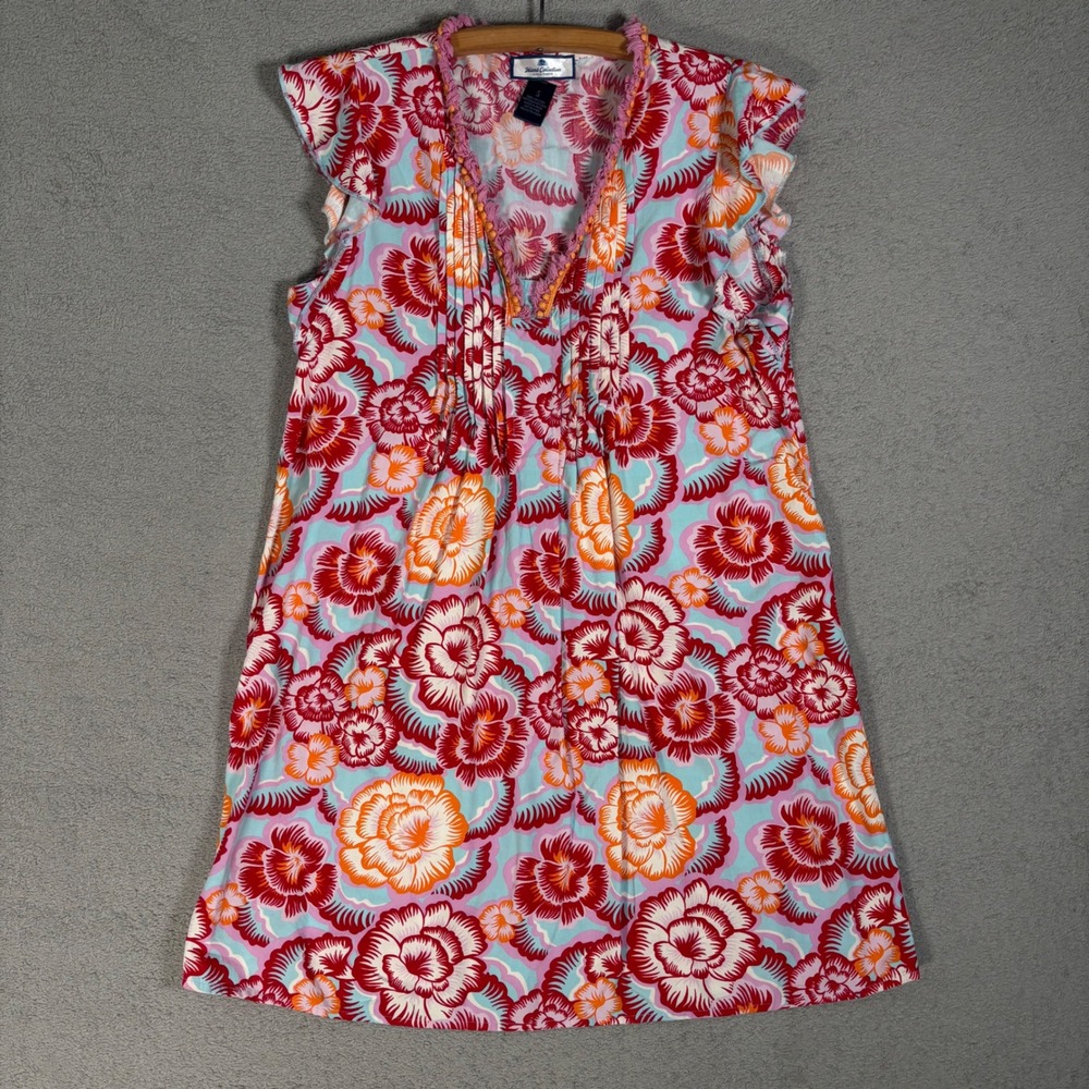 Stella Parker Island Collection Pintuck Dress Women S Beautiful Begonias‎ Resort